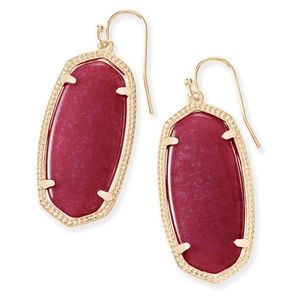 Maroon Jade Kendra Scott Elle Earrings